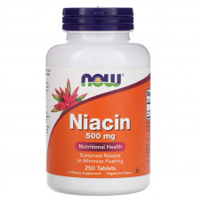 Niacin 500mg - 250 tablets 